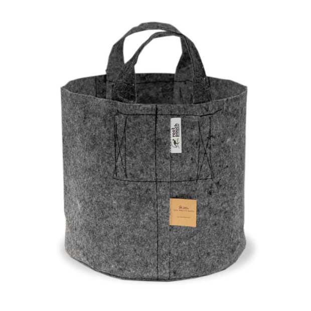 Planting bag 22L gray with handles Root Pouch