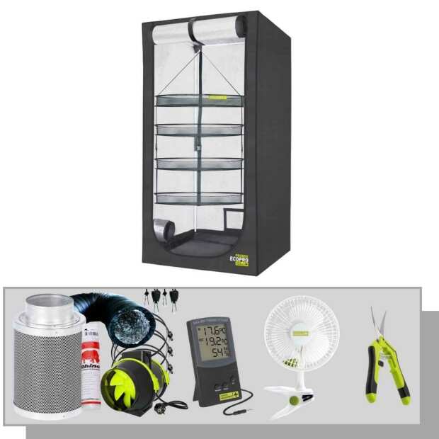 Drying Box Set With Growbox 60 Drying Net 2-Stage Fan and Accessories
